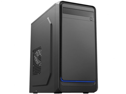 Case mATX 500W Sohoo 6503BK, 2xUSB2.0, Black, ATX-500W-12cm