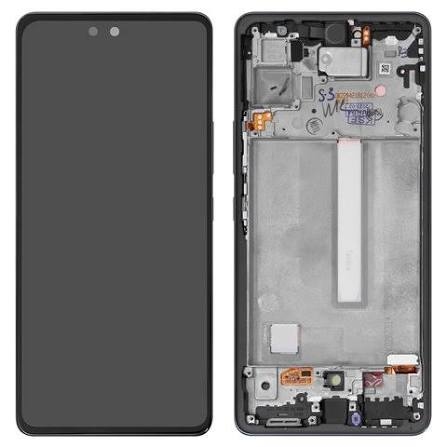LCD SAMSUNG A53 / A536 BLACK WITH FRAME IPS (KAIKU)
