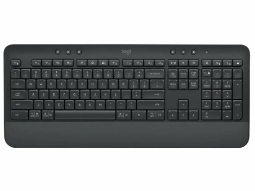 Wireless Keyboard Logitech K650, Media controls, F-keys, Spill-resistant, Palm rest, 2xAA, 2.4Ghz+BT