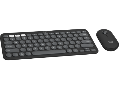 Wireless Keyboard & Mouse Logitech Pebble 2 Combo for MAC, Compact, Low-profile, Multi-Device, Black
