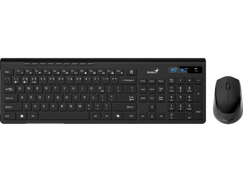 Wireless Keyboard & Mouse Genius SlimStar 8230, Multimedia, Ultra thin, Fn keys, 1200dpi, 3 buttons