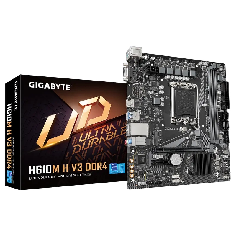 MB S1700 Gigabyte H610M H V3 DDR4  mATX  Micro-ATX Socket: LGA1700