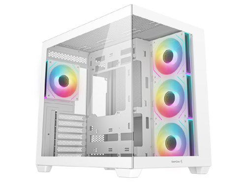 Case ATX Deepcool CG530 4F, w/o PSU, 4x120mm ARGB fans, 2xUSB3.0, USB-C, Front & Side Tempered Glass