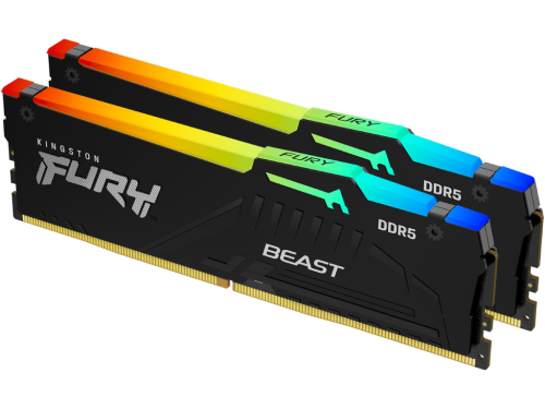 16GB DDR5-5600MHz  Kingston FURY Beast RGB (Kit of 2x8GB) (KF556C36BBEAK2-16), CL36-38-38, 1.25V