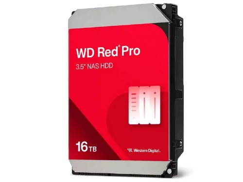 3.5' HDD 16.0TB-SATA-512MB Western Digital  'Red Pro (WD161KFGX)', NAS, 24/7, CMR, 7200rpm