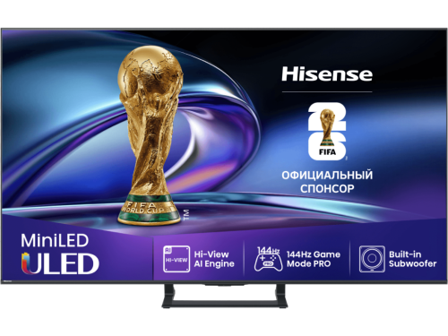 75' LED SMART TV Hisense 75E8Q, Mini LED 4K UHD, VIDAA OS, Black