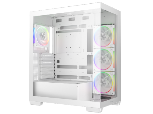 Case ATX Deepcool CG580  4F V2, w/o PSU, 4 ARGB fans, 2xUSB3.0, 1xUSB-C, Front & Side Tempered Glass