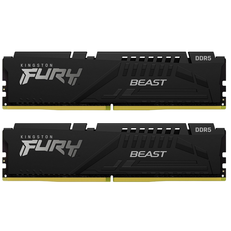 16GB DDR5-6000MHz  Kingston FURY Beast (Kit of 2x8GB)  (KF560C36BBEK2-16), CL36-38-38, 1.35V
