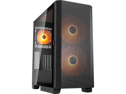 Case EATX Cougar Airface FLO RGB w/o PSU, 2x180mm, 1x120mm, ARGB PWM, TG,  Front Mesh, 2xUSB3.0