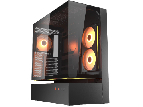 Case ATX Cougar CFV235 Vision w/o PSU, 2x120revers, 1x120mm, ARGB PWM, TG: Front&Side, 2xUSB3.0