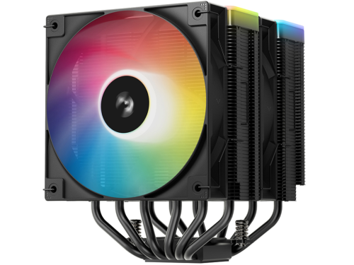 AC Deepcool 'AG620 BK ARGB V2' (29.4 dB, 300-1950RPM, 67.88 CFM, 2x120mm, ARGB, 6x6mm, 1330g)