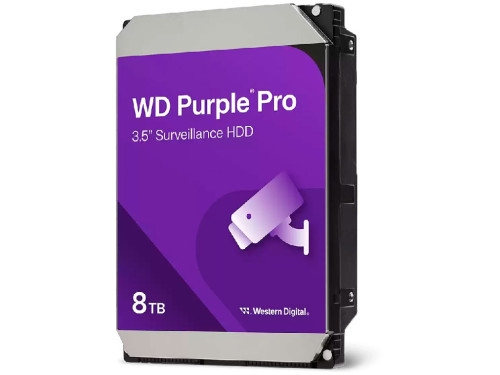 3.5' HDD  8.0TB-SATA-256MB Western Digital  'Purple Pro (WD8002PURP)', Surveillance, 24/7, CMR