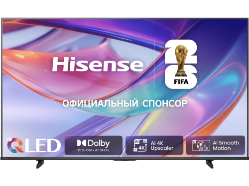 65' LED SMART TV Hisense 65E7S, QLED, 4K UHD, VIDAA OS, Black