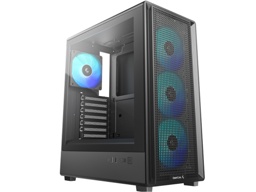 Case ATX Deepcool CC550 4F, w/o PSU, 3x120front 1x120rear ARGB fans, 1xUSB3.0, 1xUSB2.0, 1xTypeC