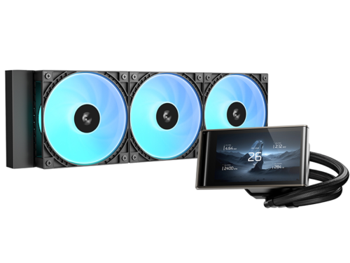 AIO Liquid Cooling Deepcool LT360 Vision <33.66dBA, 500-2500RPM, 75.33CFM, 3x120mm, 3400RPM, ARGB