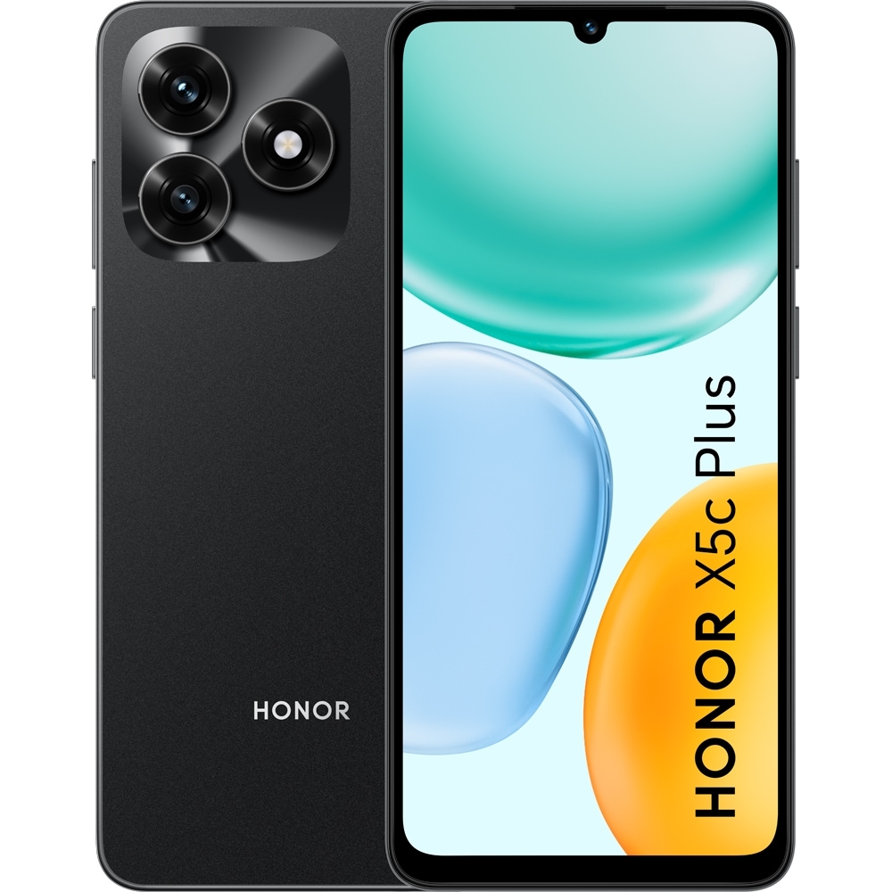 HONOR X5c Plus, 128GB, 4GB RAM, Dual SIM, Midnight Black