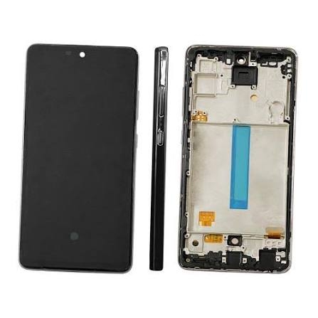 LCD SAMSUNG A52 / A525 / A526 / A528 BLACK WITH FRAME IPS (KAIKU)