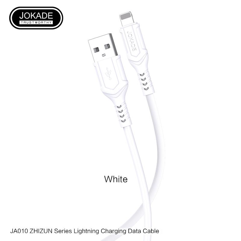 Jokade JA010 ZHIZUN Series Charging Data Cable  (1 meter) (Lightning) White