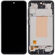 LCD SAMSUNG A36 / A366 BLACK WITH FRAME IPS (KAIKU)