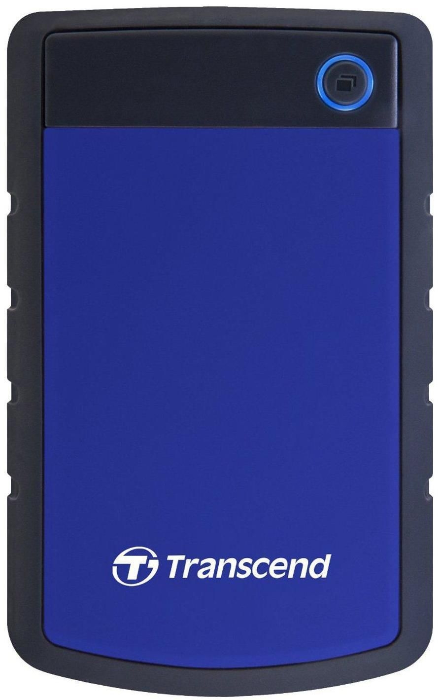 4.0TB (USB3.1) 2.5' Transcend 'StoreJet 25H3B', Navy Blue, Rubber Anti-Shock, One Touch Backup