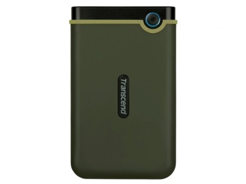 2.0TB (USB3.1) 2.5' Transcend 'StoreJet 25M3G' Slim, Military Green, Rubber Anti-Shock, OT Backup