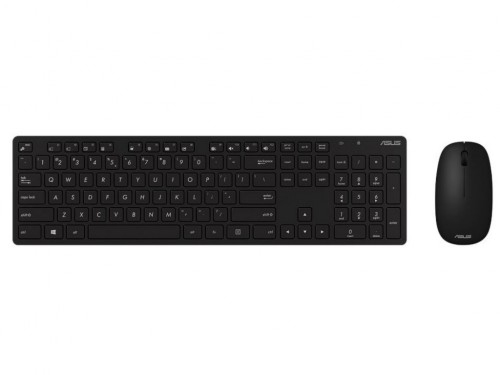 Wireless Keyboard & Mouse Asus W5000, Ultra-thin, Metal-like finish, Silent, 1xAA/2xAAA, White