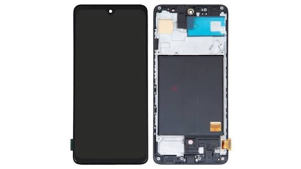 LCD SAMSUNG A51 / A515 BLACK WITH FRAME IPS (KAIKU)