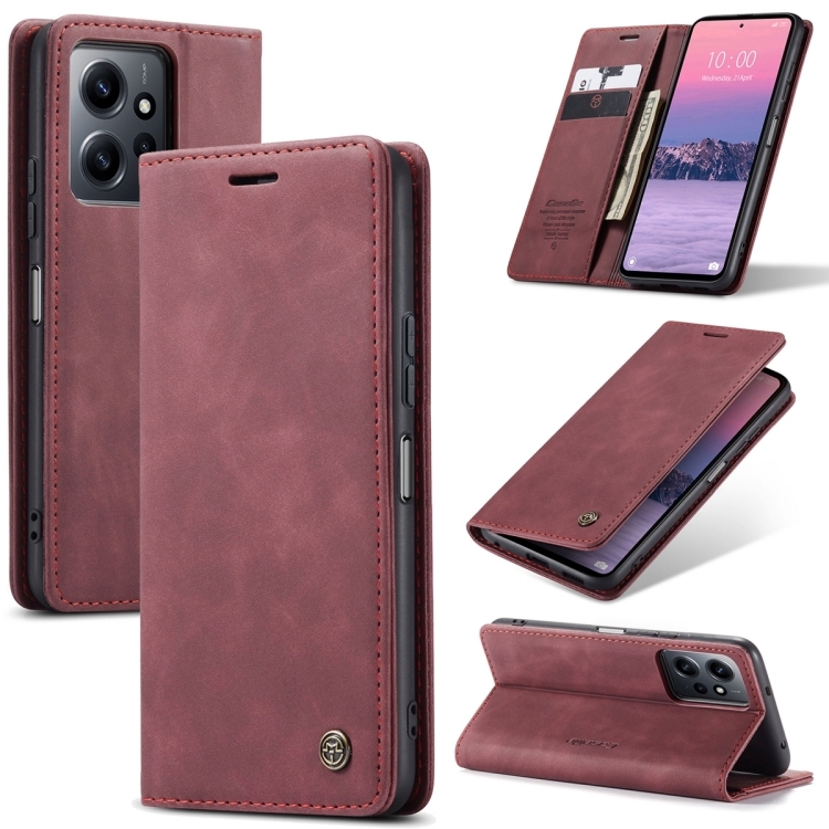 Carte CaseMe 013 Redmi Note 12 4G (Wine Red)