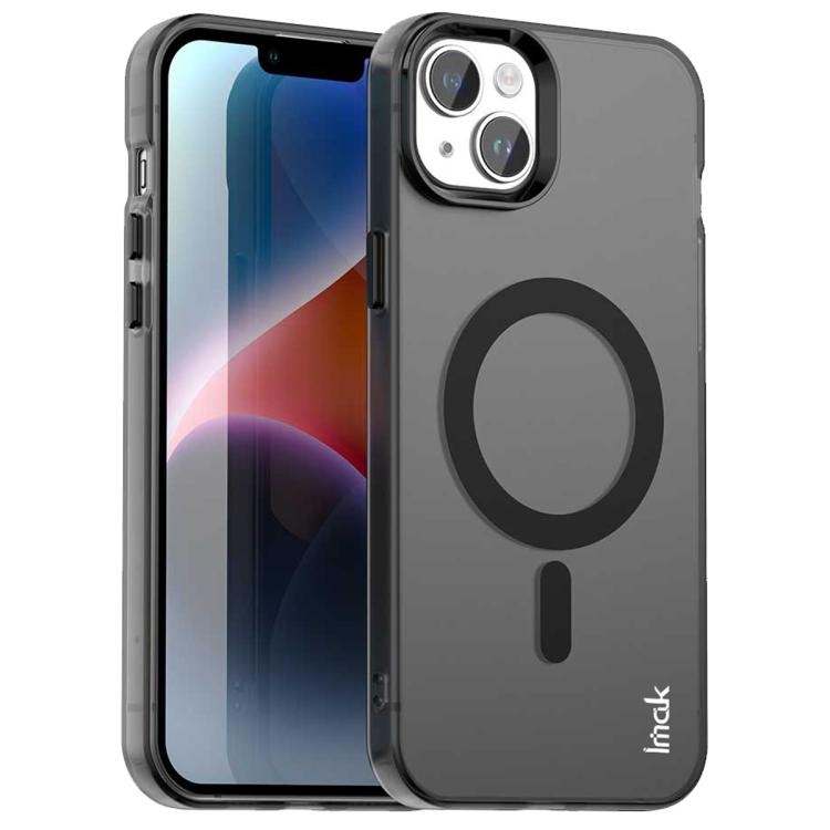 iPhone 13 / 14 IMAK Candy Series Shockproof MagSafe Phone Husa(Black)