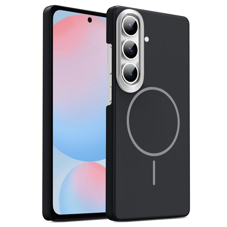 Samsung S24 FE 5G Gold Armor PC Thin Circle MagSafe Shockproof Phone Husa(Black)