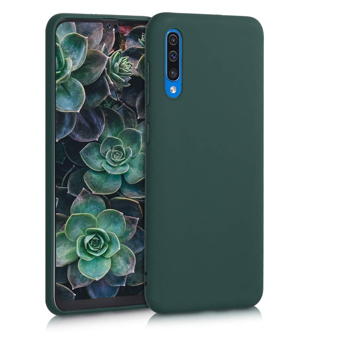 Накладка Full Silicone Case SAMSUNG A30S /A50 /A50S (22 / Dark Green)