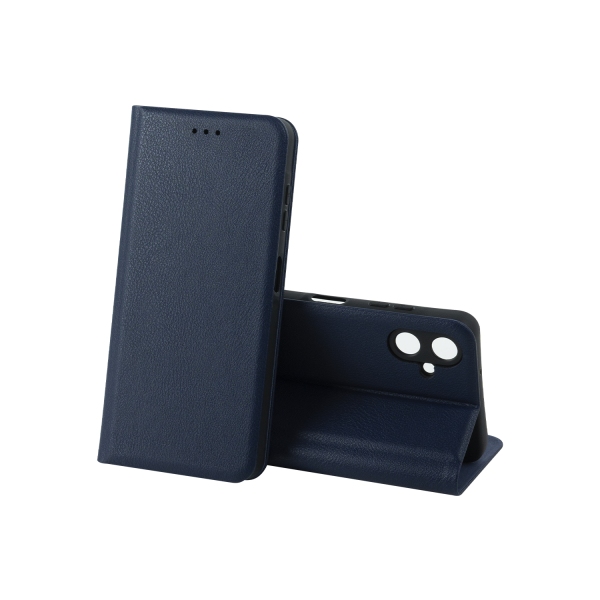 Чехол-книжка LEATHER Case SAMSUNG A06 (Тёмно-синий)