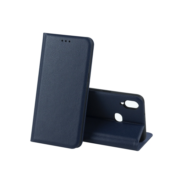 Чехол-книжка LEATHER Case SAMSUNG A10S / M01S (Тёмно-синий)