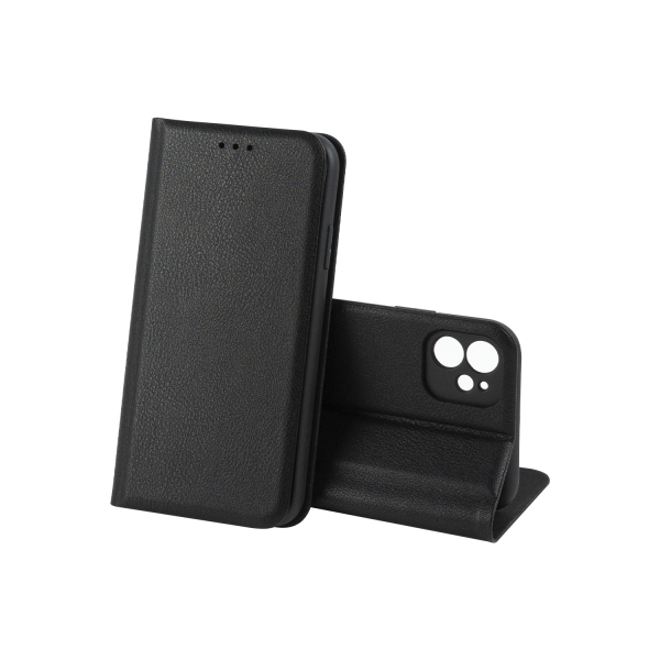 Чехол-книжка LEATHER Case SAMSUNG S21 FE (Черный)