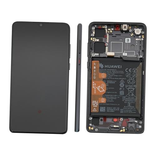 LCD HUAWEI P30 PRO (2019) BLACK WITH FRAME+BTRY ORIGINAL (SERVICE PACK)