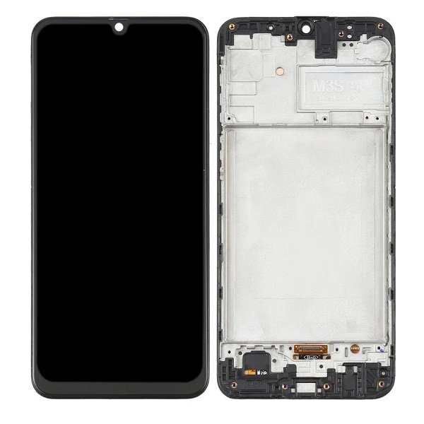 LCD SAMSUNG M31 / M315 BLACK WITH FRAME OLED