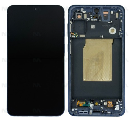LCD SAMSUNG A57 / A576 NAVY BLUE WITH FRAME ORIGINAL (SERVICE PACK)