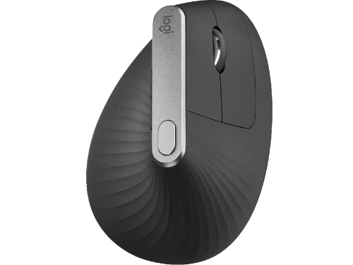 Wireless Mouse Logitech MX Vertical, Optical, 400-4000 dpi, 6 buttons, Bluetooth+2.4GHz, Rech.,Black