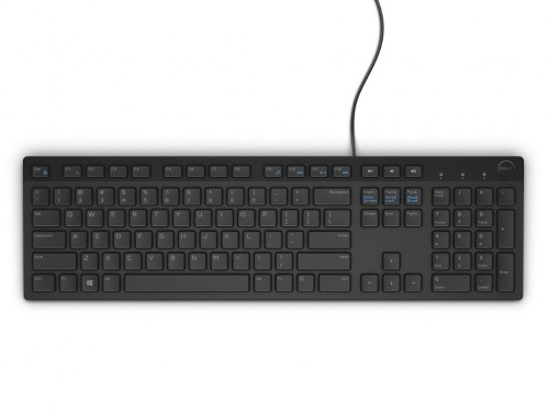 'Keyboard Dell KB216, Multimedia, Fn Keys, Quiet keys, Spill resistant, Black, Russian, USB.