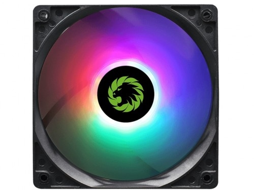 'PC Case Fan GAMEMAX GMX-AF12X, 120mm, 23.7dB, 24.8 CFM, 1100PM, Sleeve Bearing, RGB, Molex + 3pin.
