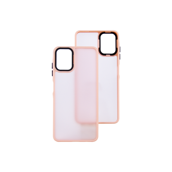 Накладка Luxury Metal Lens SAMSUNG A06 (Персик)
