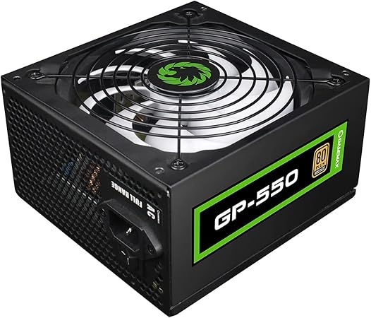 Power Supply ATX 550W GAMEMAX GP-550, 80+ Bronze, Active PFC, 140mm Ultra Silent Fan