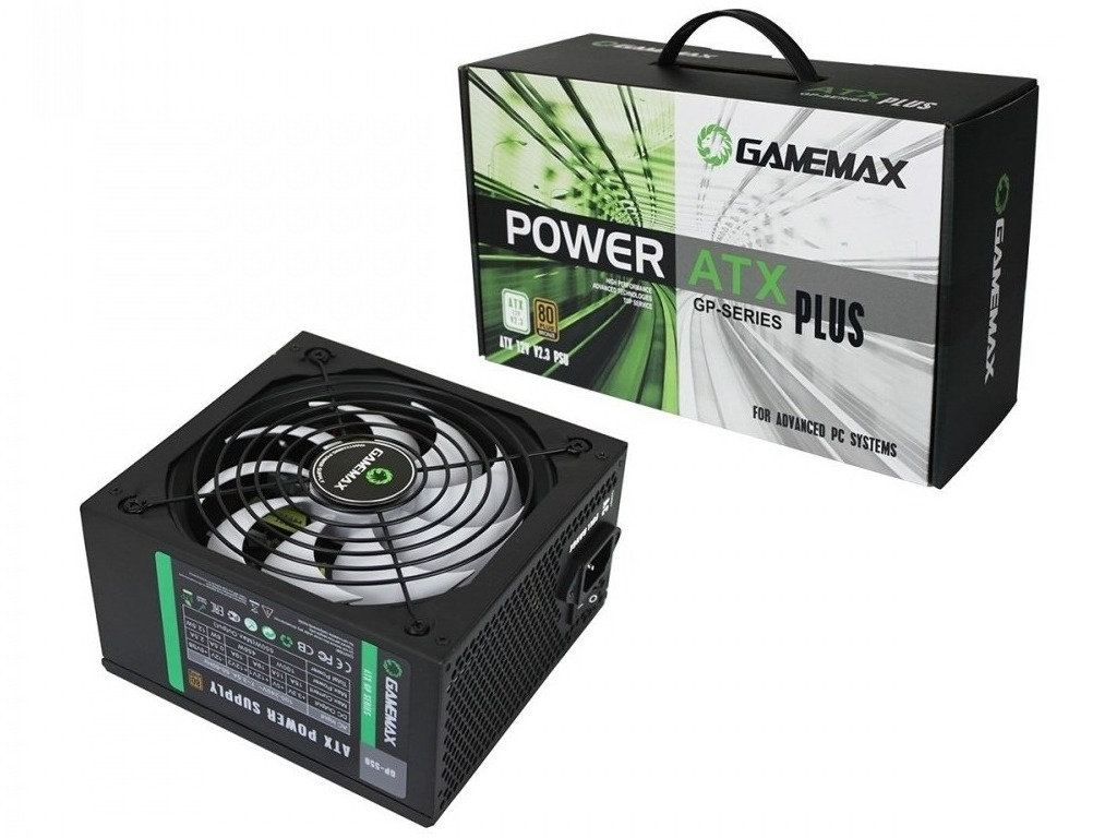 Power Supply ATX 550W GAMEMAX GP-550, 80+ Bronze, Active PFC, 140mm Ultra Silent Fan