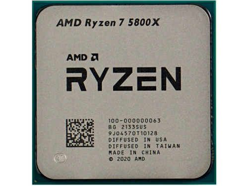 CPU AMD Ryzen 7 5800X  (3.8-4.7GHz, 8C/16T, L2 4MB, L3 32MB, 7nm, 105W), Socket AM4, Tray