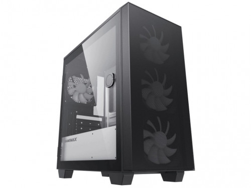 Case mATX GAMEMAX Aero Mini ECO, w/o PSU, 4x120mm, Front Mesh, TG, USB 3.0, Black