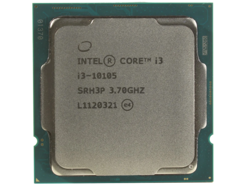 CPU Intel Core i3-10105 3.7-4.4GHz (4C/8T, 6MB, S1200, 14nm, Integrated UHD Graphics 630, 65W) Tray