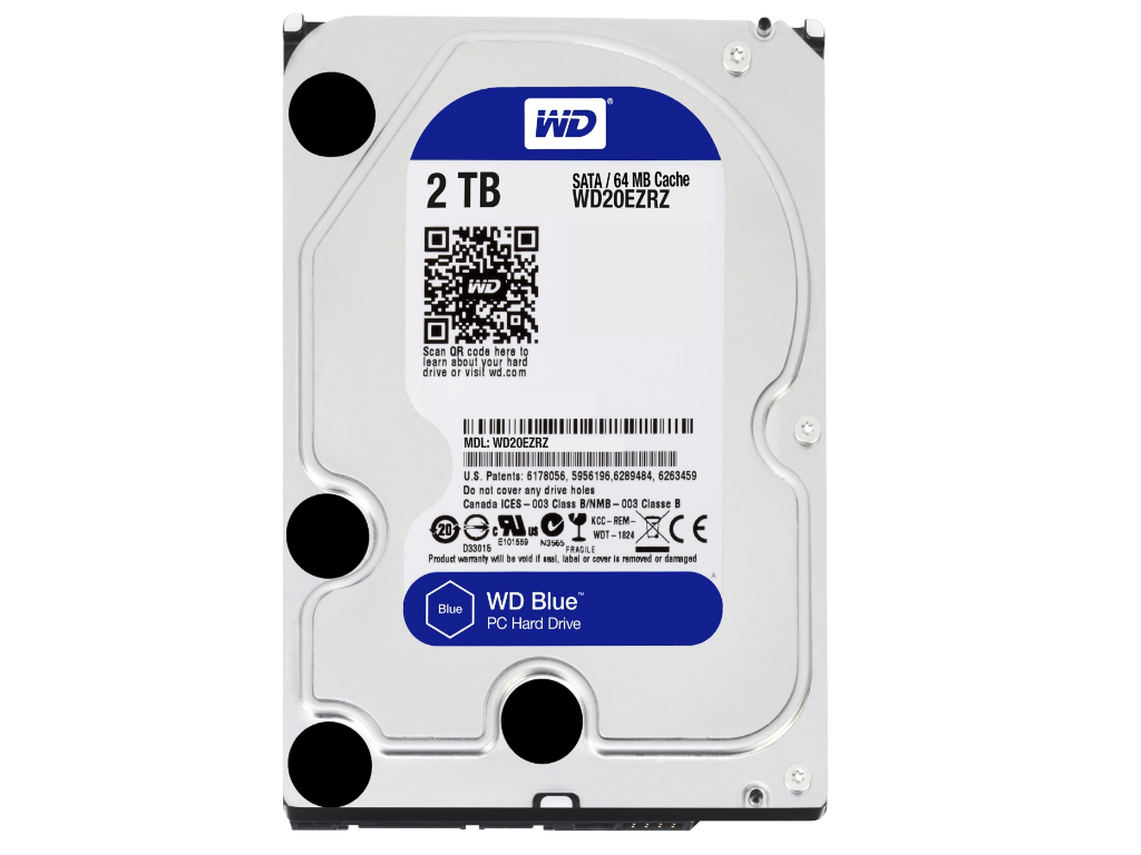 3.5' HDD  2.0TB -SATA-256MB   Western Digital 'Blue (WD20EZBX)'
