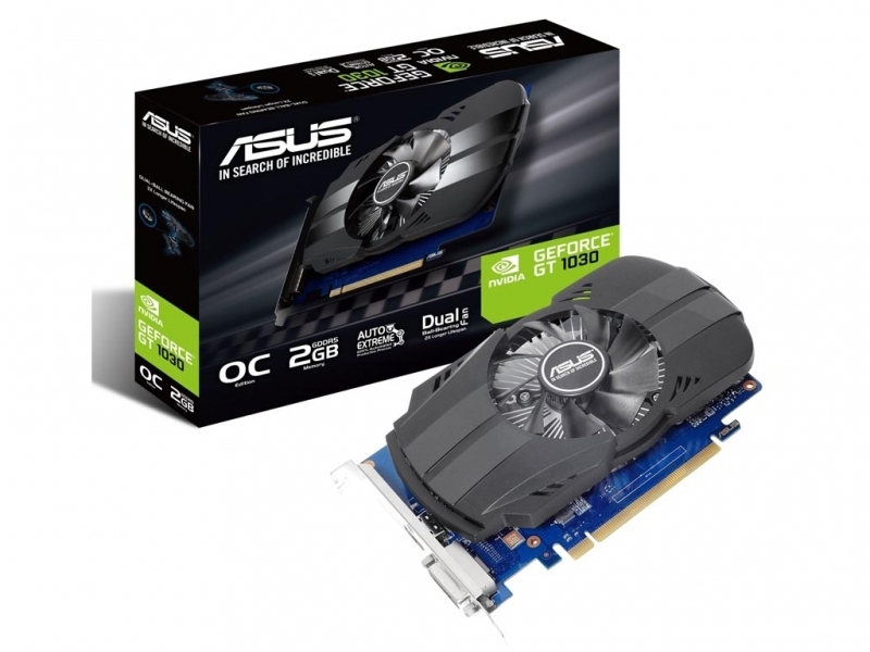 VGA ASUS GT1030 2GB GDDR5 Silent Low Profile//  GeForce® GT 1030, 2GB GDDR5, 64 bit
