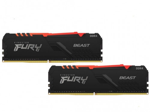 16GB DDR4-3600MHz  Kingston FURY Beast (KF436C18BB/16), CL18-22-22, 1.35V, Intel XMP 2.0, Black