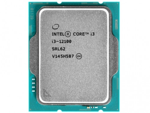 CPU Intel Core i3-12100 3.3-4.3GHz (4P+0E/8T,12MB,S1700, 10nm, Integ. UHD Graphics 730, 60/89W)